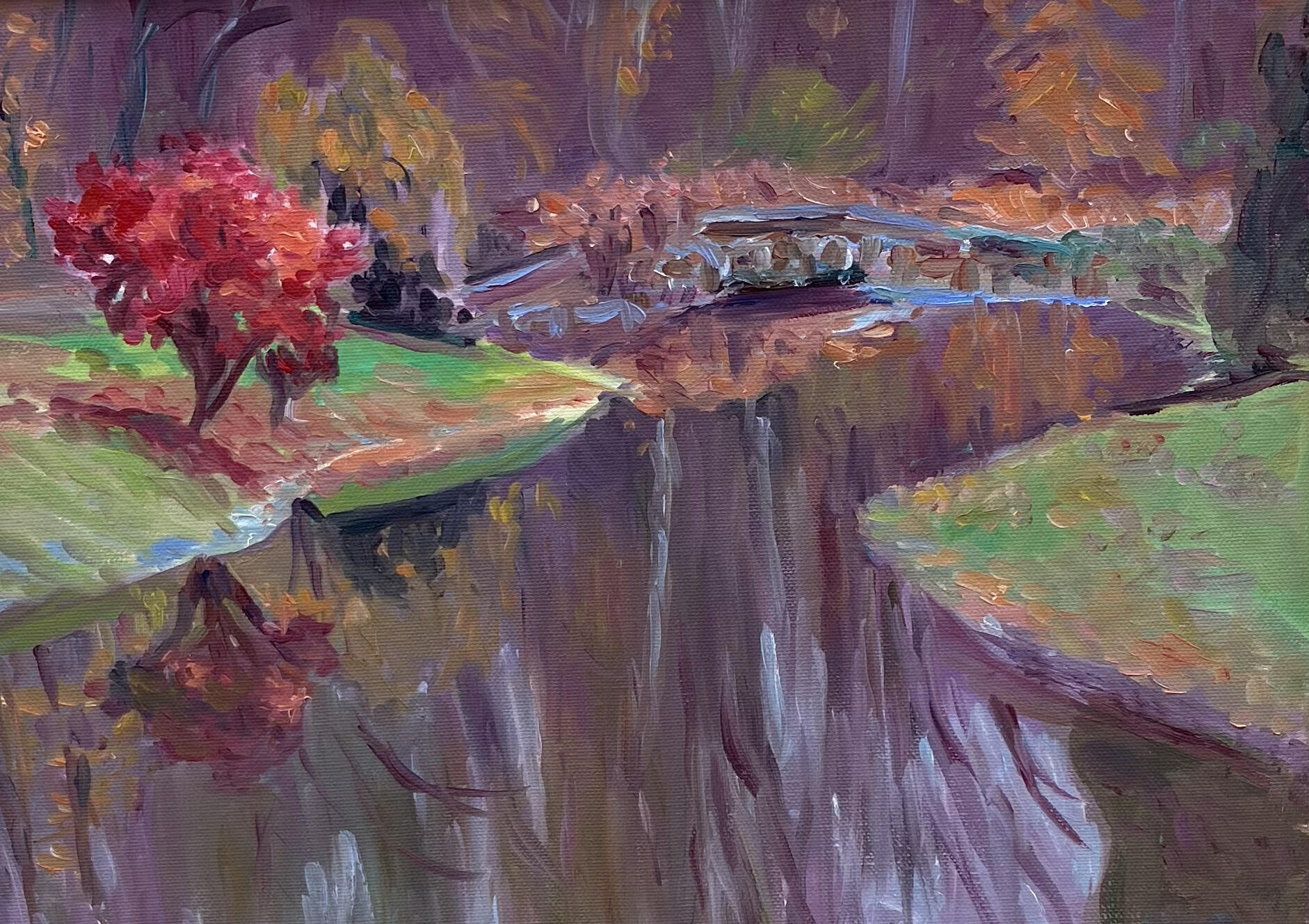 The Red Maple Tree - 12 x 16 - $400